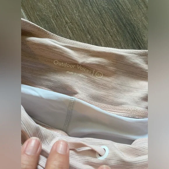 Outdoor Voices Light Pink Athletic Skort Skirt Tennis Athletic Wear XSmall - Picture 3 of 4